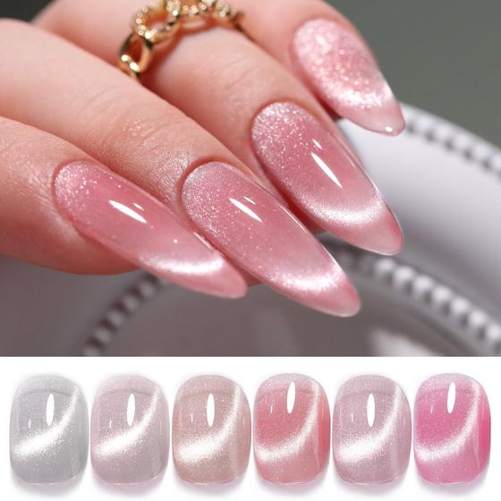 Imagem de Conjunto de esmaltes Double Rhythm Cat Eye Gel 6 cores 7,5 ml