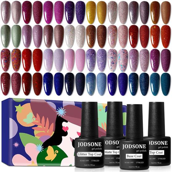 Imagem de Conjunto de Esmaltes em Gel JODSONE - 36 Cores com Brilho Intenso