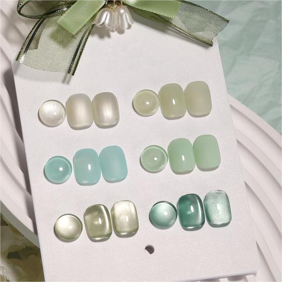 Imagem de Conjunto de Esmaltes Gel Cat Eye GAOY com Ímã - 6 Cores (7,3 mL)