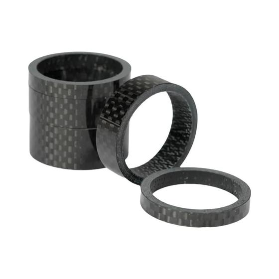 Imagem de Conjunto de Espaçadores de Bicicleta de Carbono - 1/8" (28.6mm) - 3K Brilhante e Fosco