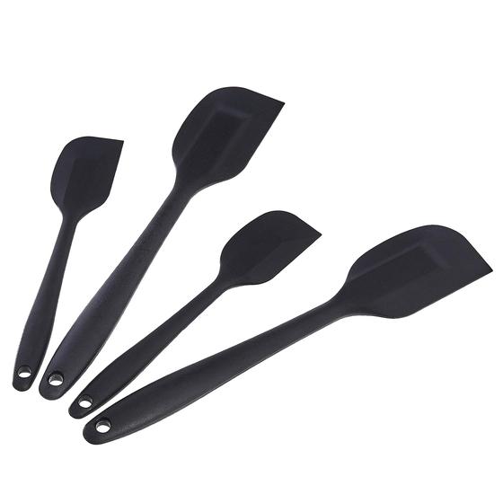 Imagem de Conjunto de Espátulas de Silicone Antiaderente Amazon Basics - Resistente ao Calor