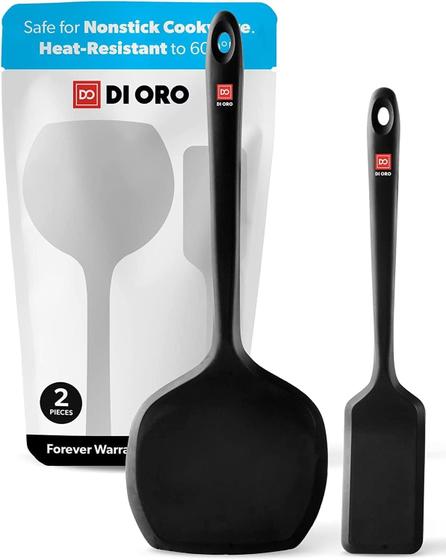 Imagem de Conjunto de espátulas di Oro Silicone Turner para utensílios de cozinha antiaderentes