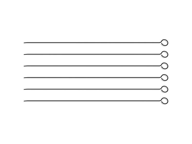 Imagem de Conjunto de espetos 6 peças espetos de aco inox tramontina