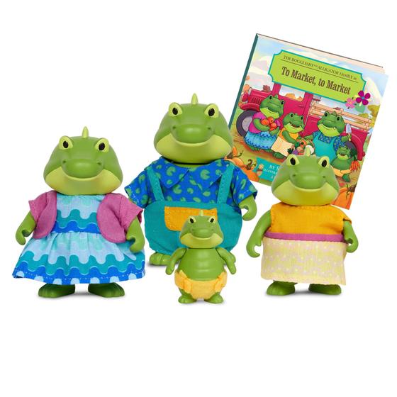 Imagem de Conjunto de estatuetas de animais Li'l Woodzeez Alligator Family Kids 3+