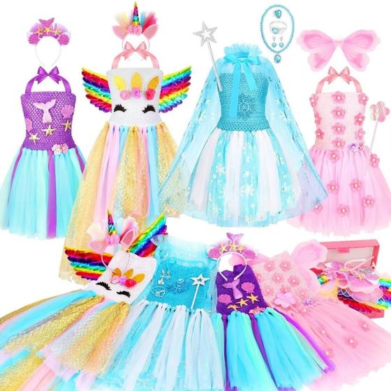 Imagem de Conjunto de Fantasia de Princesa para Meninas (3 a 6 anos)