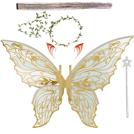 Imagem de Conjunto de fantasias Fairy Wings Torajiro para adultos e meninas