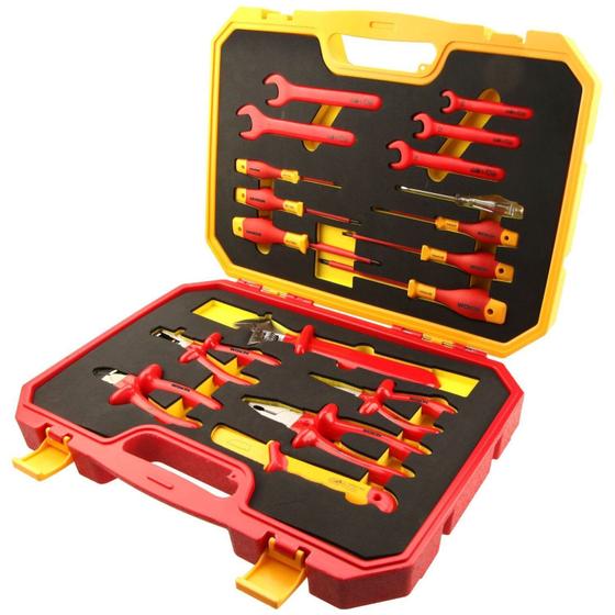 Imagem de Conjunto de Ferramentas Manuais Isoladas 18 Peças Wokin Tools