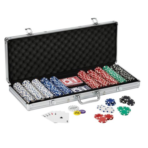 Imagem de Conjunto de Fichas de Pôquer Fat Cat Claytec - Texas Hold'em 11,5g (500 Unidades)