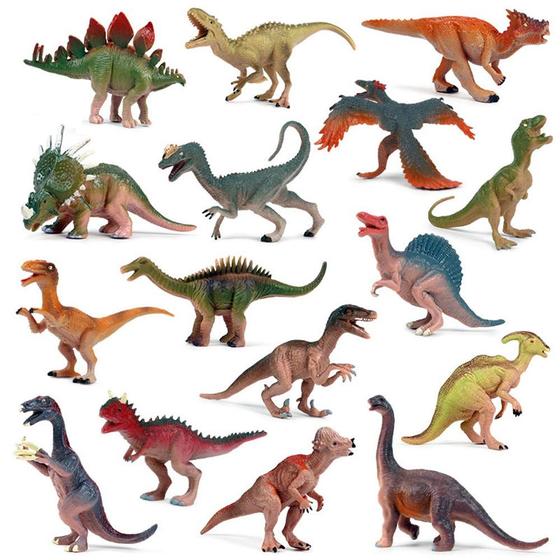 Imagem de Conjunto de Figuras de Dinossauro Realistas EOIVSH - Para Crianças de 3 a 5 Anos