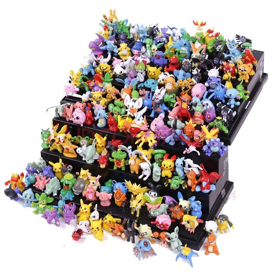 Imagem de Conjunto de figuras Pokémon Go de 144 bonecos multicoloridos de PVC de 2-3 cm