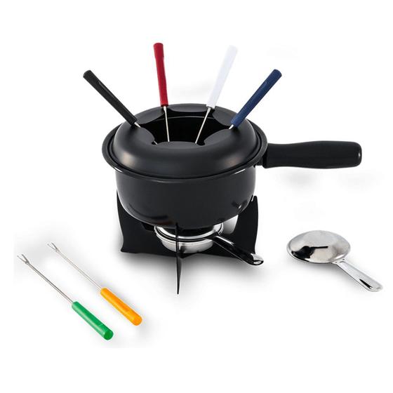 Imagem de Conjunto de Fondue Preto 10 peças 1214/116 Brinox