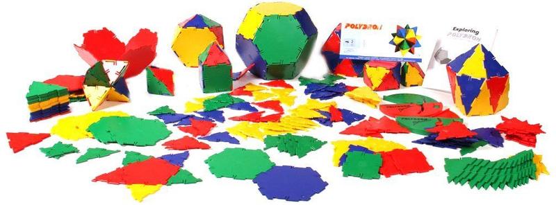 Imagem de Conjunto de formas geométricas hand2mind Polydron 266 peças