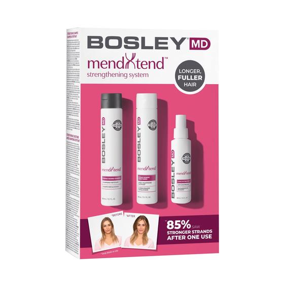 Imagem de Conjunto de fortalecimento capilar Bosley MendXtend Shampoo 150ml/Condit - 3 peças