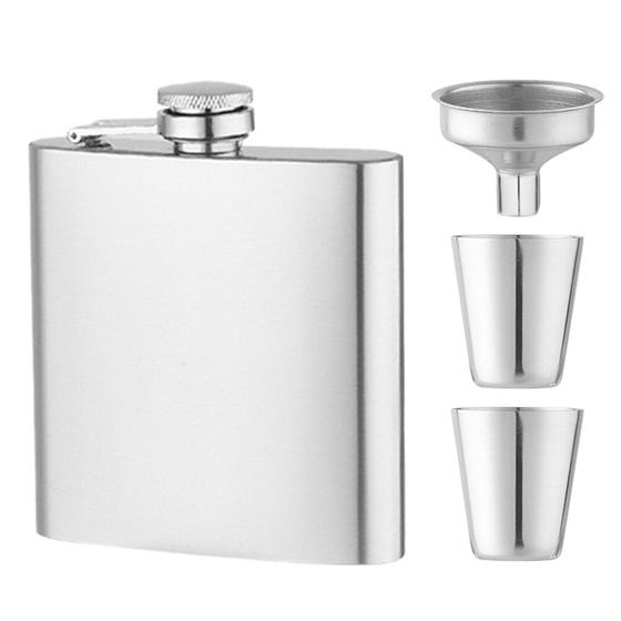 Imagem de Conjunto de Frascos Wokex 240ml com Copos e Funil de Aço Inoxidável