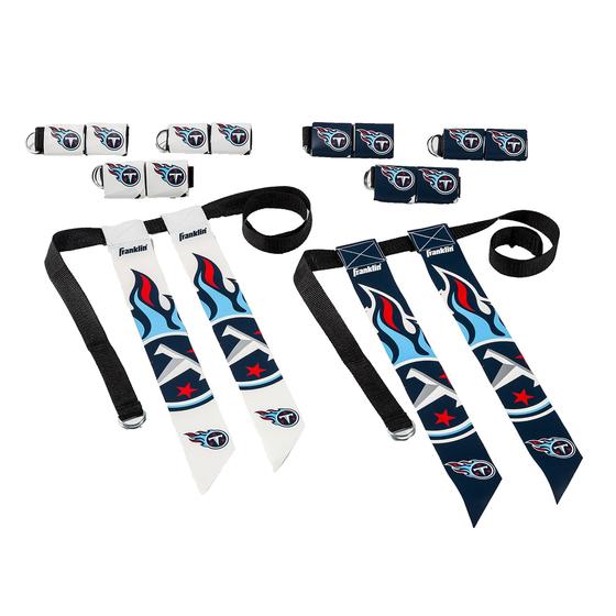 Imagem de Conjunto de futebol com bandeira Franklin Sports NFL Tennessee Titans