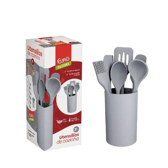 Conjunto de Gadgets de Silicone Cinza 7 Peças 1 UN Euro Menor preço em Conjunto de Gadgets de Silicone Cinza 7 Peças 1 UN Euro