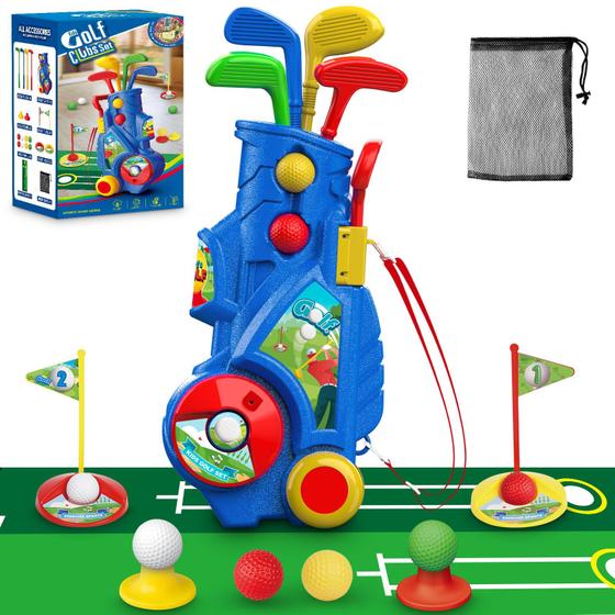 Imagem de Conjunto de golfe infantil Letapapa atualizado para crianças de 3 a 6 anos com acessório