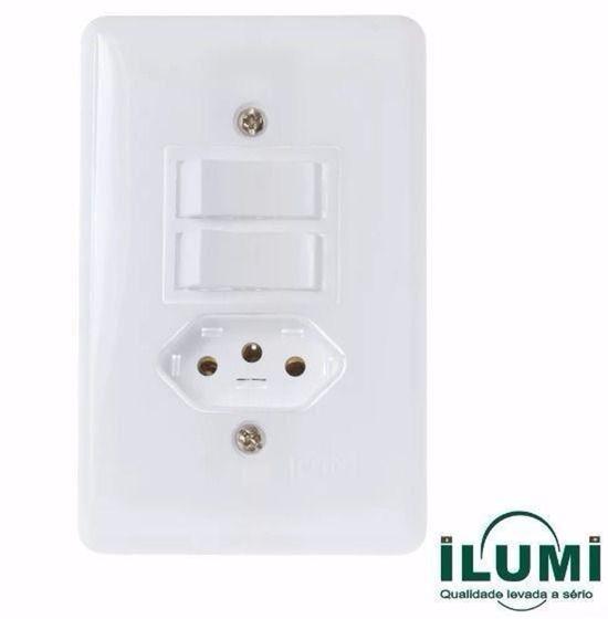 Imagem de Conjunto de Interruptor 2 teclas simples + tomada Stylus 20210 Ilumi