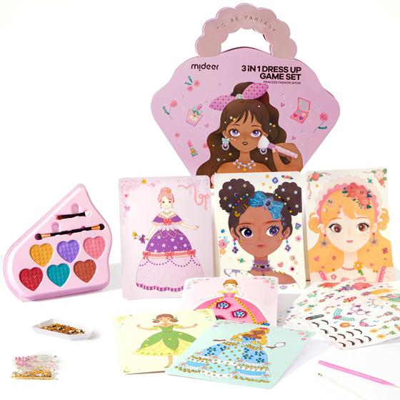 Imagem de Conjunto de jogos Art Craft Kits Mideer Princess Dress Up para crianças de 3 a 8 anos