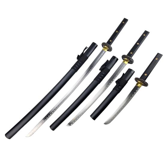 Imagem de Conjunto De Katanas Samurai Decorativas 3 Peças Com Bainha