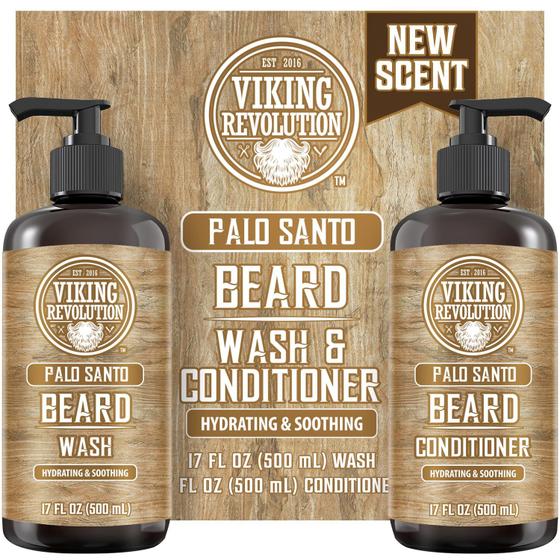 Imagem de Conjunto de lavagem e condicionador de barba Viking Revolution Palo Santo