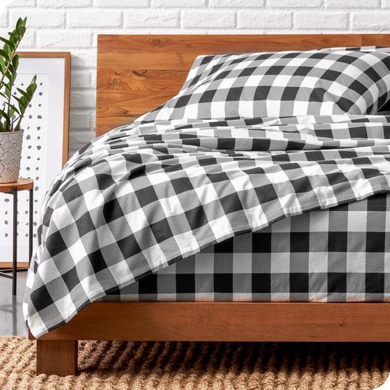 Imagem de Conjunto de lençóis Bare Home Flannel 100% algodão Twin XL