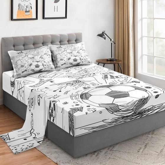 Imagem de Conjunto de lençóis com elástico WeCozy Queen Size com bolso profundo de 14 polegadas