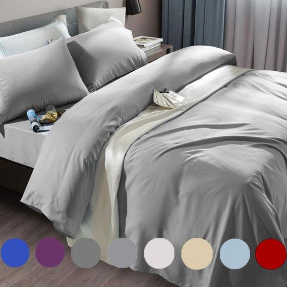 Imagem de Conjunto de Lençóis SONORO KATE - Super Soft Microfiber 1800TC - Cinza
