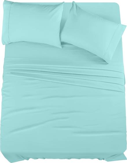 Imagem de Conjunto de lençóis Utopia Bedding, microfibra totalmente escovada, 4 peças