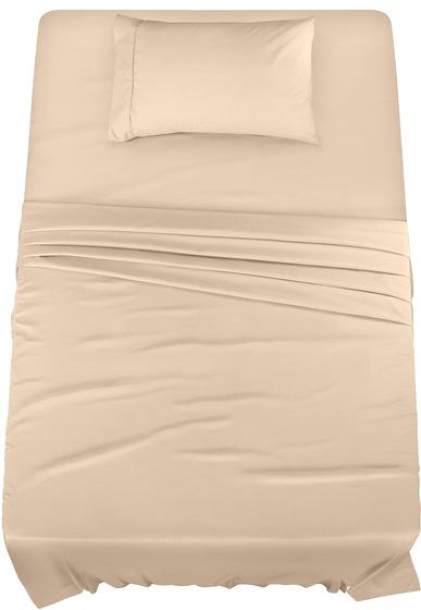 Imagem de Conjunto de lençóis Utopia Bedding Twin XL, pacote com 10 unidades de microfibra escovada