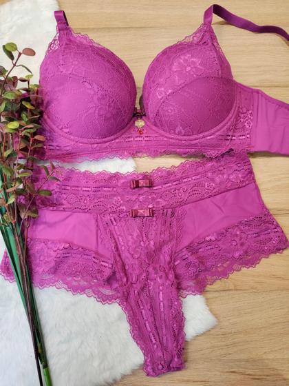 Imagem de Conjunto de lingerie Rainha com pingente banhado em ouro