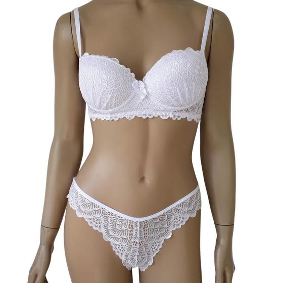 Imagem de Conjunto De Lingerie Sustentação De Renda Bojo Aro E Fio Dornelas 259