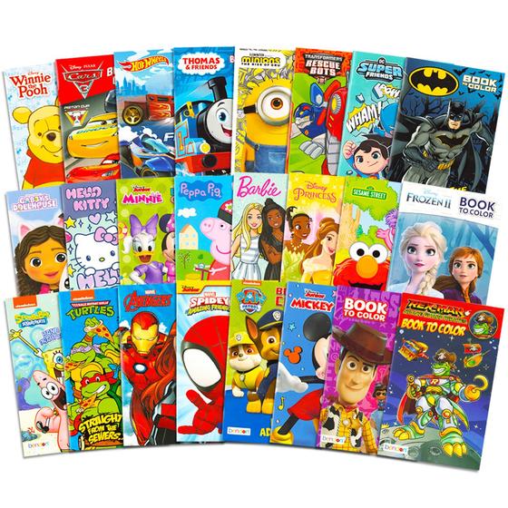Imagem de Conjunto de Livros para Colorir Bendon (24 Unidades) - Disney - 2 a 8 Anos