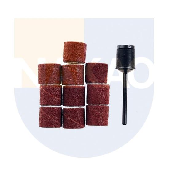 Imagem de Conjunto de Lixas Cilíndricas 10X10mm com Suporte 28980 Proxxon 10 Unidades