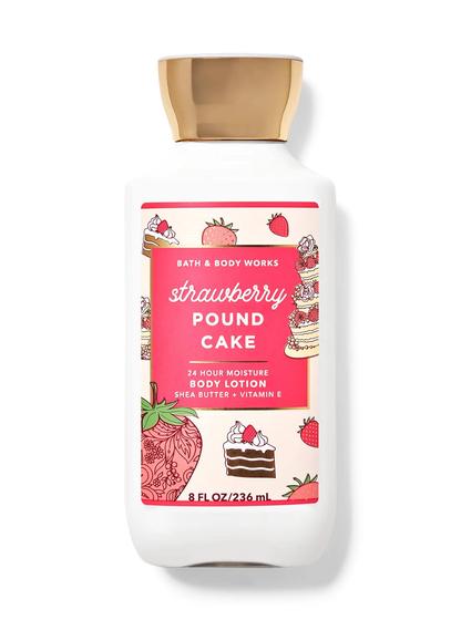 Imagem de Conjunto de loções Bath & Body Works Strawberry Pound Cake 240 mL x2