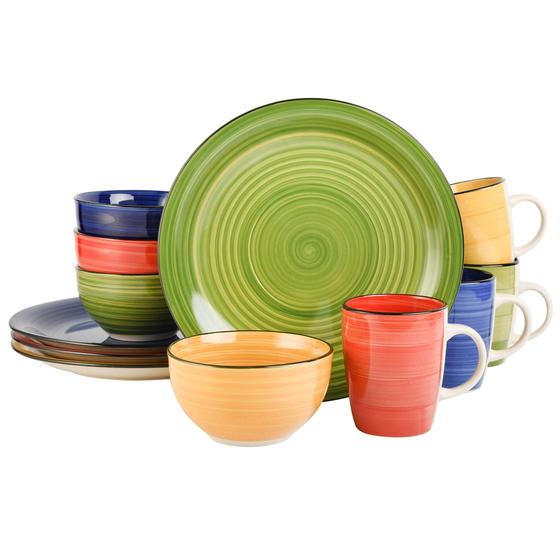 Imagem de Conjunto de louças Gibson Home Vibes Service 4, 12 unidades variadas