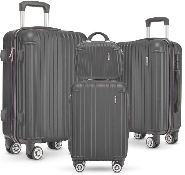 Conjunto de Malas de Viagem 4 pcs ABS Rígida Rodas 360 Switz Menor preço em Conjunto de Malas de Viagem 4 pcs ABS Rígida Rodas 360 Switz