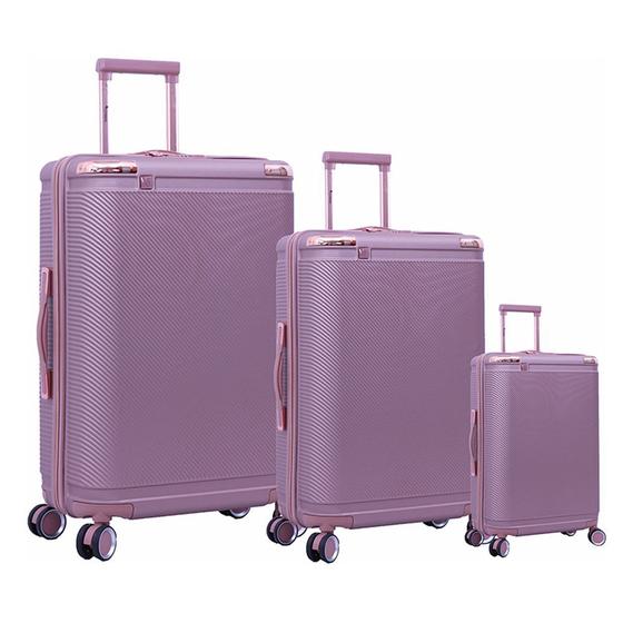 Imagem de Conjunto de Malas de Viagem Abs Cruzeiro Assunção 156 Rodas Duplas Giro 360º Cadeado Tsa 3 Pcs P/m/g