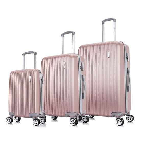 Conjunto de malas de viagem P, M e G Londres Plus Swiss Move Rose Menor preço em Conjunto de malas de viagem P, M e G Londres Plus Swiss Move Rose