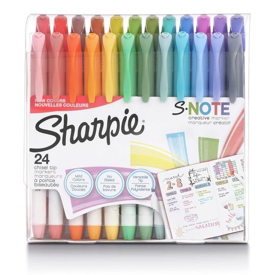 Imagem de Conjunto de marcadores SHARPIE S-Note Creative Pastel Highlighters 24 unidades