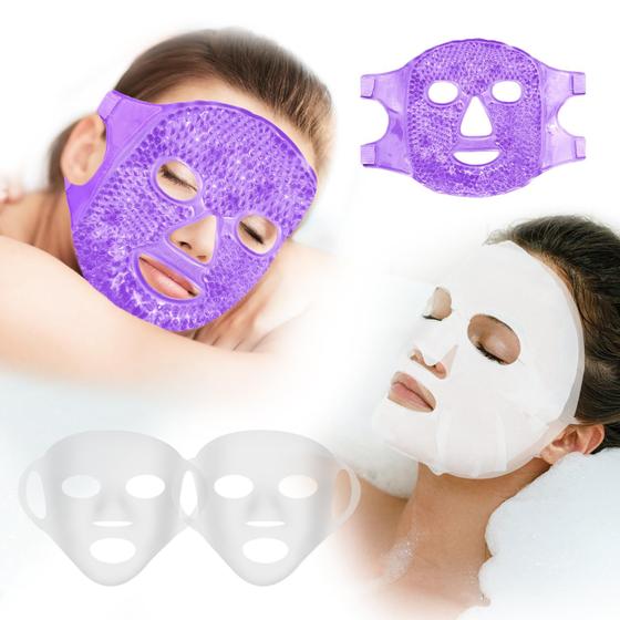 Imagem de Conjunto de Máscara Facial de Gelo e Capa de Silicone CONBELLA