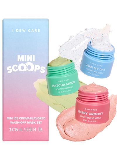 Imagem de Conjunto de máscara facial para presentes I DEW CARE Mini Scoops com ácido hialurônico