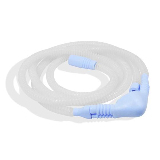 Imagem de Conjunto de Máscara Odontológica com Traqueia Para Sedação Consciente Azul Claro MJV Silicones