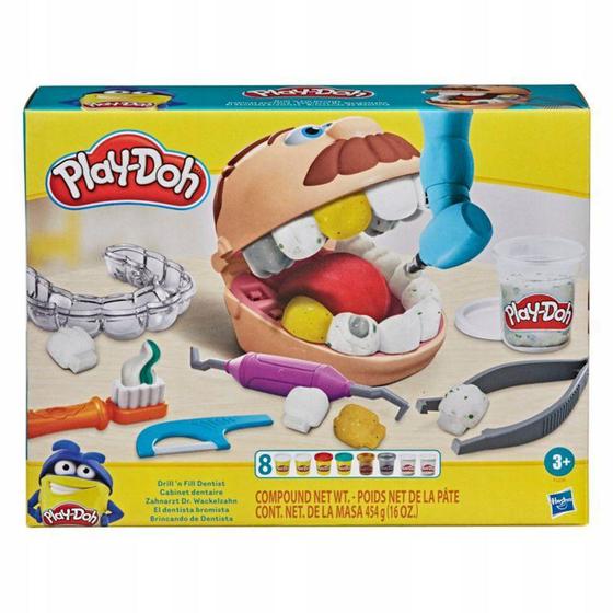 Imagem de Conjunto De Massa De Modelar - Play-Doh - Brincando de Dentista- Hasbro - F1259