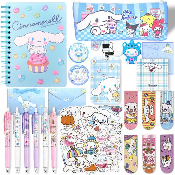 Imagem de Conjunto de material escolar Lobsgous Cinnamoroll com lápis de jornal C