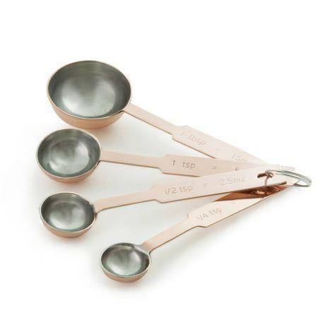 Conjunto De Medidores Em Bronze Tipo Colher - 4 Peças - Mimo Menor preço em Conjunto De Medidores Em Bronze Tipo Colher - 4 Peças - Mimo