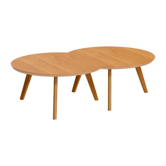 Imagem de Conjunto de Mesa Centro Classic Luna - Nature