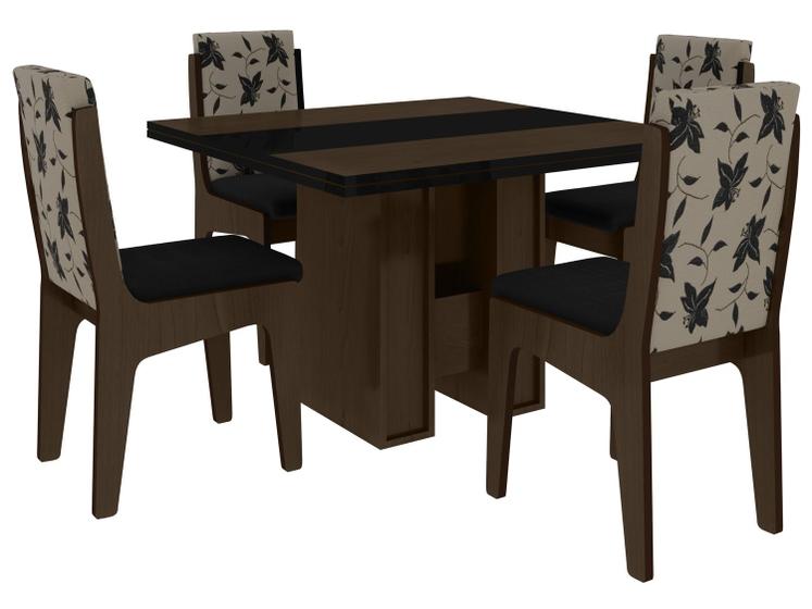 Imagem de Conjunto de Mesa com 4 Cadeiras Berlim