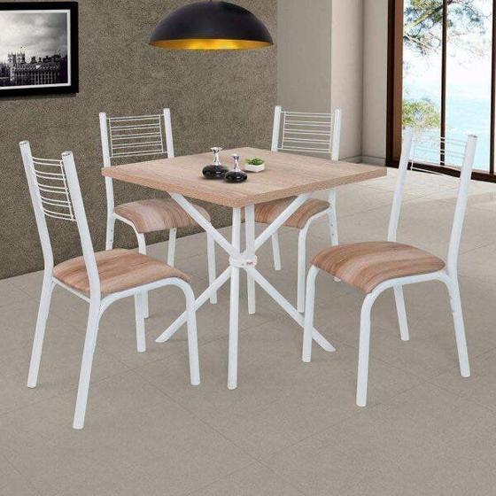 Imagem de Conjunto de Mesa com 4 Cadeiras Camila Ciplafe