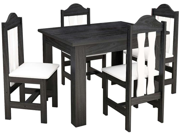 Imagem de Conjunto de Mesa com 4 Cadeiras Florença 